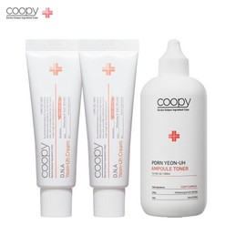 Coupy DNA Salmon Cream 50ml x 2 + PDRN Salmon Ampoule Toner 300ml x 1 / 쿠피 DNA 연어크림 50ml 2개+PDRN 연어 앰플토너 300ml 1개