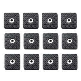 QUETTO Furniture Pads-12pcs Black Rubber Floor Protectors, Rubber Feet Pads for Furniture and Chair Legs (Wood Floor Protectors)