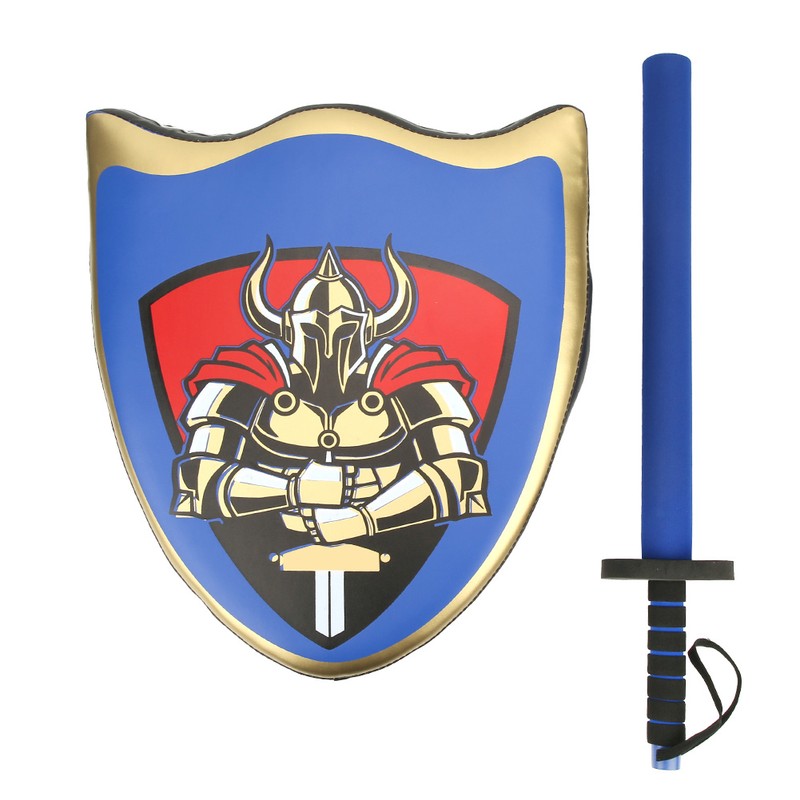 Children Taekwondo Boxing Training Fighting Knight Shield Sword Pretend Play