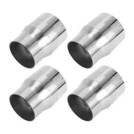 Motoforti 2.75" OD to 3.15" OD Mandrel Exhaust Pipe Adapter Concentric Reducer Car Exhaust Pipe Tubing Piping Adapter 4inch/100mm Length T304 Stainless Steel Silver Tone 4 Pcs