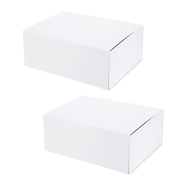 PATIKIL 11.4x8.7x4.7 Inch Gift Box with Lid, 2 Pack Magnetic