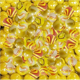 MaRécréation – 30 Creative Glass Collectable, SKU Slime, Yellow Mix, 16 mm