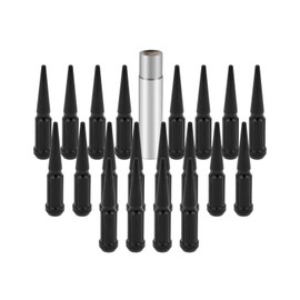 cciyu M14x1.5 Lug Nuts fits for Paseo for Pickup for Previa for Prius for Prius C for Sienna for Solara Lug Nut Set Black 20PCS