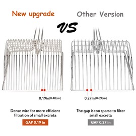 Ownpets cat litter scoop, verbesserte Metall Streuschaufel, Tiefe Katzenstreuschaufel, große robuste Katzentoilette Schaufel, Entwickelt für alle Katzen