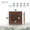Vent Systems 6'' x 6" Inch Brown Air Vent Cover