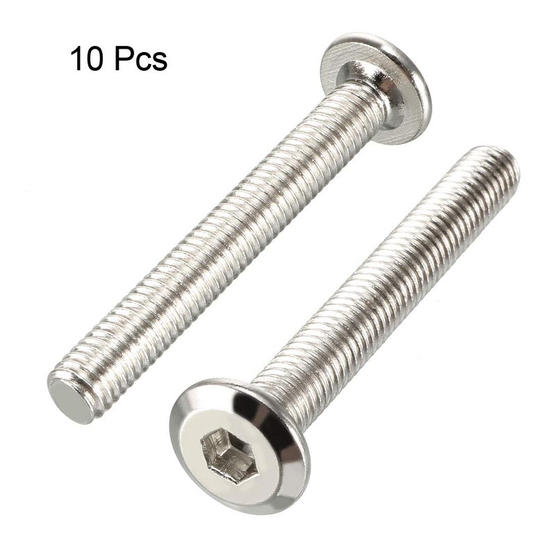 sourcing map Hexagon Socket Head Screw Furniture Screw Attachment Carbon