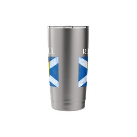 Riddell Scottish Clan Name Lion Rampant Scotland Flag Stainless Steel Insulated Tumbler