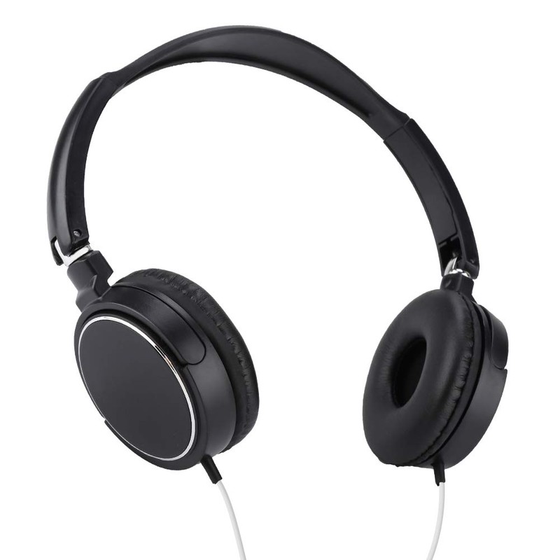 Over-Ear Headphones, Foldable Compact Wired Headset, Easy to Adjust/Sports/Lightweight Stereo