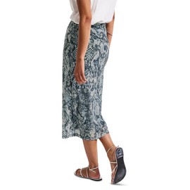 Street One Women's Patterned Mesh Skirt, Arona Blue