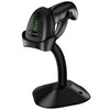 Bluetooth Barcode Scanner with Stand，2.4G Wireless & USB 2D QR