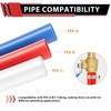 (Pack of 10) EFIELD 1/2 Inch Pex Crimp Brass Full