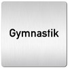 Türschilder24 XXL Door Sign 125 x 125 mm Gymnastics 1.5