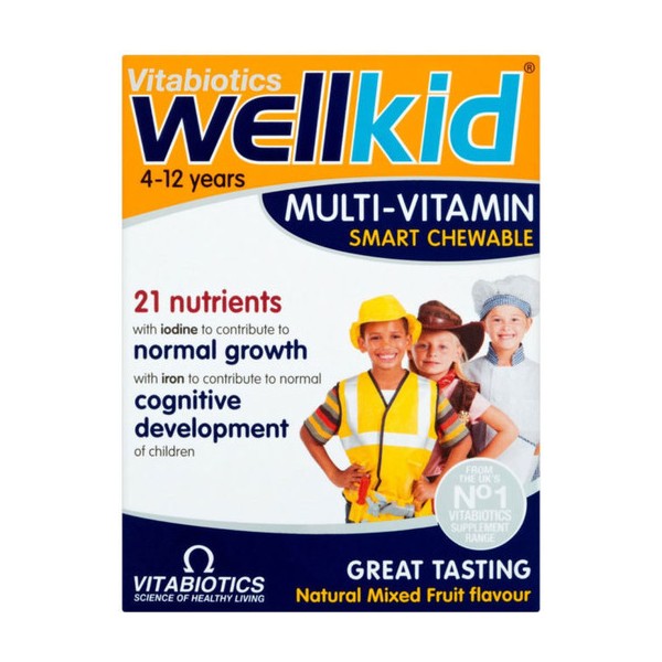 Vitabiotics Wellkid Smart Cheawable Multi-vitamins, 30 Tablets