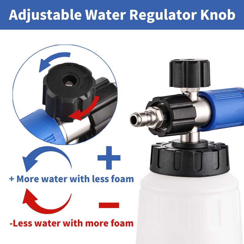 FENG PAI Foam Cannon for Pressure Washer with Dual Connector