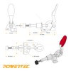 POWERTEC 20323 Push/Pull Quick-Release Toggle Clamp, 100 lbs Capacity, 301A,