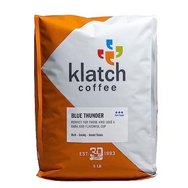 Klatch Coffee Blue Thunder Blend Dark Roast, 5 Pounds, Whole Bean