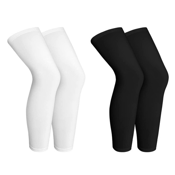 Pack of 4 Children's Long Compression Leg Sleeves Comfortable Non-Slip