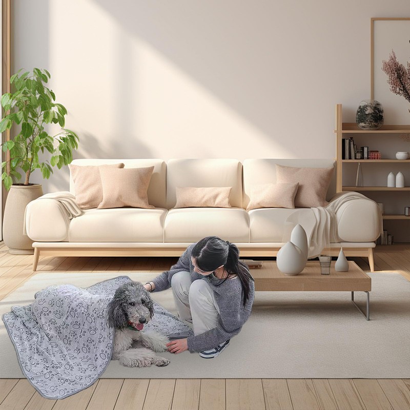 1 Pcs Dog Blankets, Washable Puppy Blankets, Soft Pet Blankets