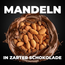 Mandeln in Dessertschokolade - Mr Fudgesto Süßigkeiten - Premiumgenuss - Luxuriöse Konfiserie für Gourmetfreuden - Schachtel 80g