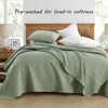 HORIMOTE HOME Quilt Set Queen Size Sage Green, Classic Geometric