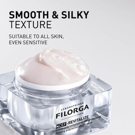 Filorga NCEF-Revitalize Cream, A Concentrated Anti-Aging Face Cream Formulated with NCEF Complex Containing Hyaluronic Acid, Amino Acids, and Co Enzymes for Strengthened and Smooth Skin, 1.69 fl oz.