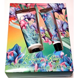 Cristal Waters Hand Cream & Lip Gloss - Juniper Rain 30ml/1fl oz (Set of 2 Pack)