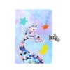 A5 Plush Mermaid Notebook,Mermaid Diary Glitter Journal Hardcover Lined Portable