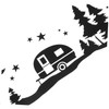 Alipis Trees Graphic Car Decal Sticker for Rv and Outdoor