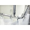 New Elegant Semi-Open Shower Curtain Hooks in Chrome - Set