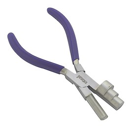 Exeton Jewelry Pliers Tool, Bail Making Pliers 6 in 1 Wire Wrapping Multi Step Loop Pliers, Chain Nose, Nylon Jaw Pliers, Round Nose Pliers, Beading Pliers DIY Art Craft Tools (Big Wrapper Pliers)