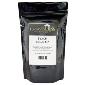 Elmwood Inn Fine Teas, Peach Black Tea, 16-Ounce Pouch