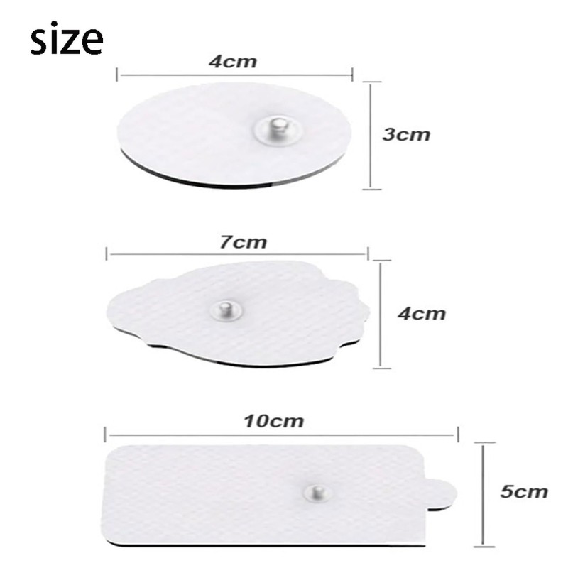Roczential 20 Pack TENS Unit Replacement Pads, 3.5mm Snap Electrodes