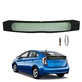 JMTAAT Heated Lower Rear Window Compatible with 2010-2015 Toyota Prius 4 Door Hatchback Back Window Tempered Glass Light Green