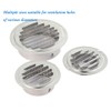 5 Inch Round Vent Cover, Stainless Steel Air Vent Built