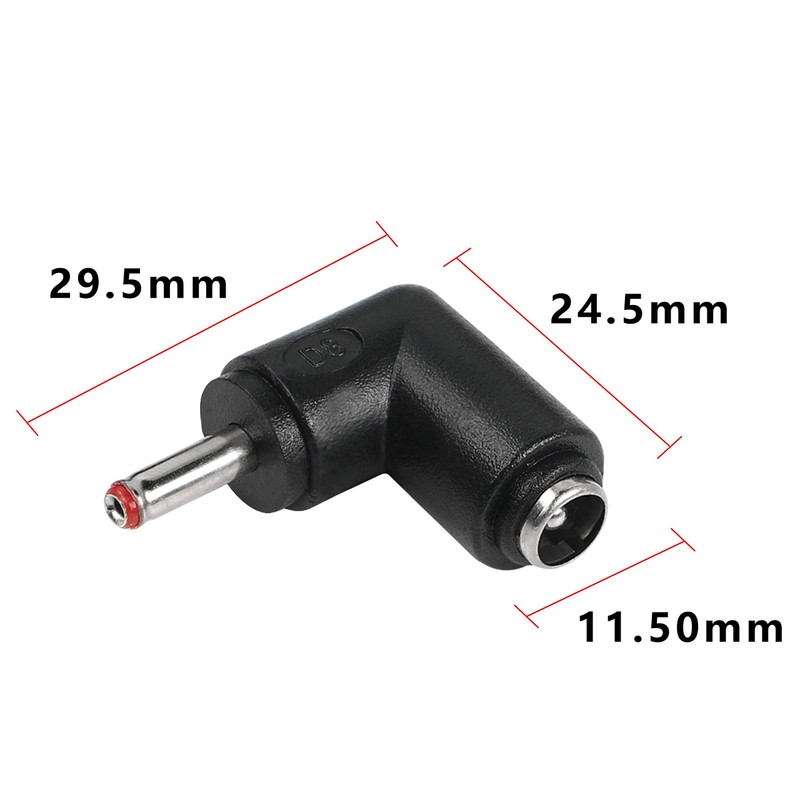 MEIRIYFA 6 Pack DC Plug Adapter 90 Degree Angle 3.5mm