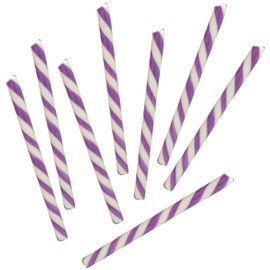 Purple Swirl Candy Cane Sticks Suckers, Old-Fashioned Multicolored Grape Flavor, Individually Wrapped, 5.5" Inch, Net WT 10.17 oz (288g), 24-Pack - 0.42oz (12g) Pieces