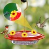 Tyqour 26pcs Hummingbird Feeder Replacement Flowers Parts Plastic Hummingbird Feeders