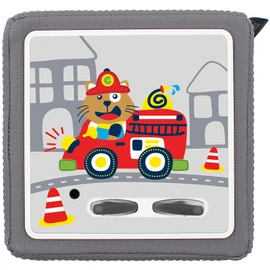 yabaduu yabaduu Schutzfolie Schutzcover für Toniebox passgenau selbstklebend kindgerecht Folie Zubehör für Kinder Spielzeug Y031 (Nr. 6 Feuerwehr, Ohne Wunschname)
