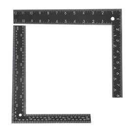 2pcs Sewing Rulers L Shaped Square Rulers Steel Angle Rulers Engineer Woodworking Rulers Right Angle Ruler 90 Degree Square L Ruler for Engineer Woodworking Measuring Use