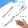 TNJPSEK 8 Pcs Metal Window Screen Plunger Pins with Caps,