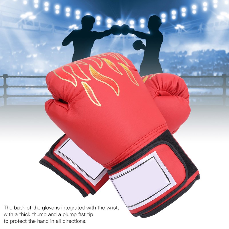 1Pair Universal Adult Boxing Glove PU Leather Sandbag Sanda Muay