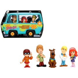 DCD Set of 5 Diecast Scooby-Doo Figures Jada's Metalfigs Series Diecast Models with Moving Wheels TV Series Diecast Toys