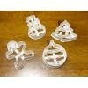 Cutters Christmas Bundle set of 4 Cookie Cutters/Stamps