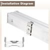 MECCANIXITY T8 Clips Bracket Hanger Fluorescent Tube T8 LED Bulb