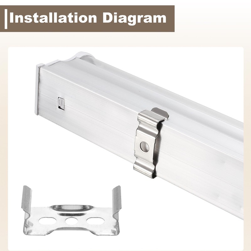 MECCANIXITY T8 Clips Bracket Hanger Fluorescent Tube T8 LED Bulb