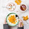 2 Pcs 4.7 Inch Fall Thanksgiving Ceramic Spoon Rest Autumn