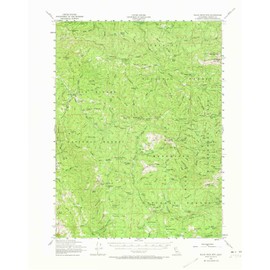 YellowMaps Blackrock MTN CA topo map, 1:62500 Scale, 15 X 15 Minute, Historical, 1953, Updated 1973, 21.8 x 17.3 in - Paper