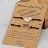Pax Amare Friendship Bracelets for 2 with Hearts, Yin Yang,