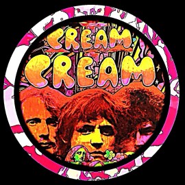 CREAM ROCK BAND ERIC CLAPTON  GINGER BAKER  TWO NEW LEATHER KEYCHAINS