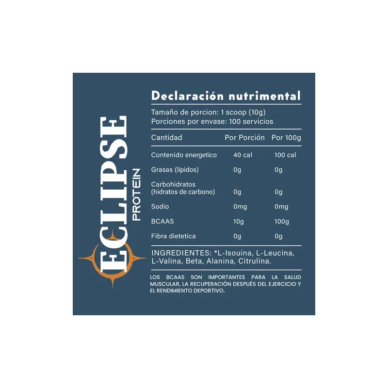 Bcaas Eclipse Protein 1kg 100 Servicios Varios Sabores